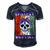 Epilepsy Warrior Skull Women Vintage Purple Ribbon Epilepsy Epilepsy Awareness Men's Short Sleeve V-neck 3D Print Retro Tshirt Navy Blue