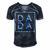 Fathers Day For New Dad Men's Short Sleeve V-neck 3D Print Retro Tshirt Navy Blue