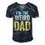 Having A Weird Dad Builds Character Im The Weird Dad Men's Short Sleeve V-neck 3D Print Retro Tshirt Navy Blue