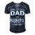 I Have Two Titles Dad And Bumpa And I Rock Them Both Men's Short Sleeve V-neck 3D Print Retro Tshirt Navy Blue