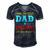 I Have Two Titles Dad And Pops And Rock Both For Grandpa Men's Short Sleeve V-neck 3D Print Retro Tshirt Navy Blue
