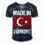 Made In Turkey Flag Turkish 8 Shirt Men's Short Sleeve V-neck 3D Print Retro Tshirt Navy Blue