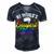 Mens 1 Worlds Gayest Dad Funny Fathers Day Lgbt Pride Rainbow 14 Shirt Men's Short Sleeve V-neck 3D Print Retro Tshirt Navy Blue