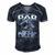 Mens Being A Dad Is An Honor Being A Pop-Pop Is Priceless Grandpa Men's Short Sleeve V-neck 3D Print Retro Tshirt Navy Blue
