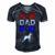 Mens Dog Dad Bod Doberman 4Th Of July Mens Gift Men's Short Sleeve V-neck 3D Print Retro Tshirt Navy Blue