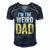 Mens Having A Weird Dad Builds Character Im The Weird Dad Men's Short Sleeve V-neck 3D Print Retro Tshirt Navy Blue