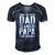 Mens I Have Two Titles Dad And Papa I Rock Them Both Men's Short Sleeve V-neck 3D Print Retro Tshirt Navy Blue