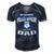 Mens My Favorite Police Officer Calls Me Dad Fathers Day Gift Men's Short Sleeve V-neck 3D Print Retro Tshirt Navy Blue
