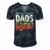 Mens Only The Greatest Dads Get Promoted To Poppy Men's Short Sleeve V-neck 3D Print Retro Tshirt Navy Blue