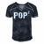 Mens Pop Squared Pop To The Second Power Gramps Men's Short Sleeve V-neck 3D Print Retro Tshirt Navy Blue
