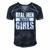 Mens Real Men Make Girls - Family Newborn Paternity Girl Daddy Men's Short Sleeve V-neck 3D Print Retro Tshirt Navy Blue