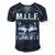 MILF Man I Love Forklifts Jokes Funny Forklift Driver Men's Short Sleeve V-neck 3D Print Retro Tshirt Navy Blue