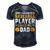 My Favorite Baseball Player Calls Me Dad 819 Trending Shirt Men's Short Sleeve V-neck 3D Print Retro Tshirt Navy Blue