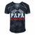 Papa Birthday Crew Race Car Racing Car Driver Dad Daddy Men's Short Sleeve V-neck 3D Print Retro Tshirt Navy Blue