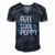 Reel Cool Poppy Fishing Fathers Day Gift Fisherman Poppy Men's Short Sleeve V-neck 3D Print Retro Tshirt Navy Blue