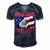 Ultra Maga Patriot American Eagle Us Flag Men's Short Sleeve V-neck 3D Print Retro Tshirt Navy Blue