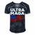 Ultra Maga Proud American Distressed Flag Patriotic Gift Men's Short Sleeve V-neck 3D Print Retro Tshirt Navy Blue