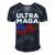 Ultra Maga Proud American Distressed Flag Patriotic Men's Short Sleeve V-neck 3D Print Retro Tshirt Navy Blue