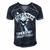 Viktor Tsoi - Peremen Trebuyut Nashi Serdtsa Men's Short Sleeve V-neck 3D Print Retro Tshirt Navy Blue