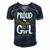 Vintage Proud New Dad Its A Girl Father Daughter Baby Girl Men's Short Sleeve V-neck 3D Print Retro Tshirt Navy Blue