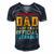 Vintage Thirteen Retro Proud Dad Of An 544 Shirt Men's Short Sleeve V-neck 3D Print Retro Tshirt Navy Blue