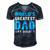 Worlds Greatest Dad Any Doubt Fathers Day T Shirts Men's Short Sleeve V-neck 3D Print Retro Tshirt Navy Blue