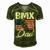 American Flag Bmx Dad Fathers Day Funny 4Th Of July Men's Short Sleeve V-neck 3D Print Retro Tshirt Green