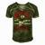 Argyle Eagles Fb Player Vintage Football Men's Short Sleeve V-neck 3D Print Retro Tshirt Green