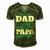Being A Dadis An Honor Being A Papa Papa T-Shirt Fathers Day Gift Men's Short Sleeve V-neck 3D Print Retro Tshirt Green