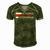 Belarus White Red White Pagonya Flag Men's Short Sleeve V-neck 3D Print Retro Tshirt Green