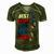 Best Effin’ Step Dad 4Th Of July Ever Shoes Trace Flag Men's Short Sleeve V-neck 3D Print Retro Tshirt Green