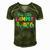 Camper Kids Birthday 6 Years Old Camping 6Th B-Day Funny Men's Short Sleeve V-neck 3D Print Retro Tshirt Green