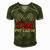 Dad Pit Crew Funny Birthday Boy Racing Car Pit Crew B-Day Men's Short Sleeve V-neck 3D Print Retro Tshirt Green