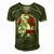 Daddysaurus Fathers Day Giftsrex Daddy Saurus Men Men's Short Sleeve V-neck 3D Print Retro Tshirt Green