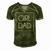 Delicate Girl Dad Tee For Fathers Day Men's Short Sleeve V-neck 3D Print Retro Tshirt Green