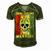 Ewings Sarcoma Warrior Skull Women Vintage Yellow Ribbon Ewings Sarcoma Ewings Sarcoma Awareness Men's Short Sleeve V-neck 3D Print Retro Tshirt Green