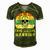 Ewings Sarcoma Warrior Skull Women Vintage Yellow Ribbon Ewings Sarcoma Ewings Sarcoma Awareness V2 Men's Short Sleeve V-neck 3D Print Retro Tshirt Green