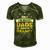Family 365 The Greatest Dads Get Promoted To Grampy Grandpa Men's Short Sleeve V-neck 3D Print Retro Tshirt Green