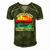 Father And Son Fishing Team Fathers Day Men's Short Sleeve V-neck 3D Print Retro Tshirt Green