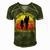 Father Grandpa Dad And Daughters Best Friends For Life Vintage137 Family Dad Men's Short Sleeve V-neck 3D Print Retro Tshirt Green