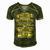 Father Grandpa Im A Lucky Daughter I Have A Freaking Awesome Dad Yes He Bought Me Thisdad Family Dad Men's Short Sleeve V-neck 3D Print Retro Tshirt Green