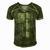 Fathers Day Best Dad Ever With Us V2 Men's Short Sleeve V-neck 3D Print Retro Tshirt Green