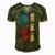 Fathers Day Best Dad Ever With Us V3 Men's Short Sleeve V-neck 3D Print Retro Tshirt Green