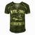 Fishing Reel Cool Godfather Men's Short Sleeve V-neck 3D Print Retro Tshirt Green