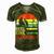 Fishing Reel Cool Godfather V3 Men's Short Sleeve V-neck 3D Print Retro Tshirt Green