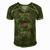 Funny Camper Gift Tee Happy Camping Lover Camp Vacation Men's Short Sleeve V-neck 3D Print Retro Tshirt Green