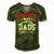 Funny Car Guys Make The Best Dads Mechanic Fathers Day Men's Short Sleeve V-neck 3D Print Retro Tshirt Green