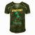 Funny Daddio Of The Patio Fathers Day Bbq Grill Dad Men's Short Sleeve V-neck 3D Print Retro Tshirt Green