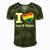 Gay Dads I Love My 2 Dads With Rainbow Heart Men's Short Sleeve V-neck 3D Print Retro Tshirt Green
