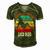 Girls Love The Dad Bod Men's Short Sleeve V-neck 3D Print Retro Tshirt Green